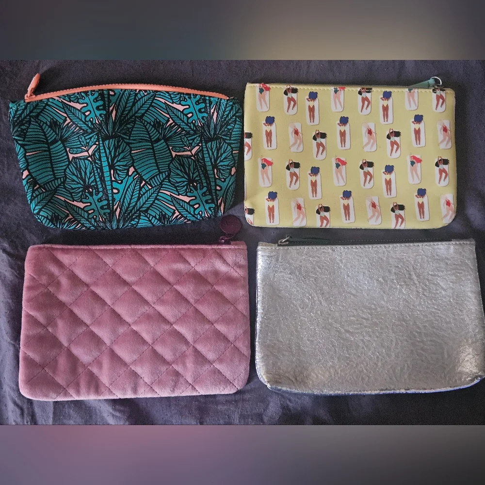 4 ipsy makeup/travel bags